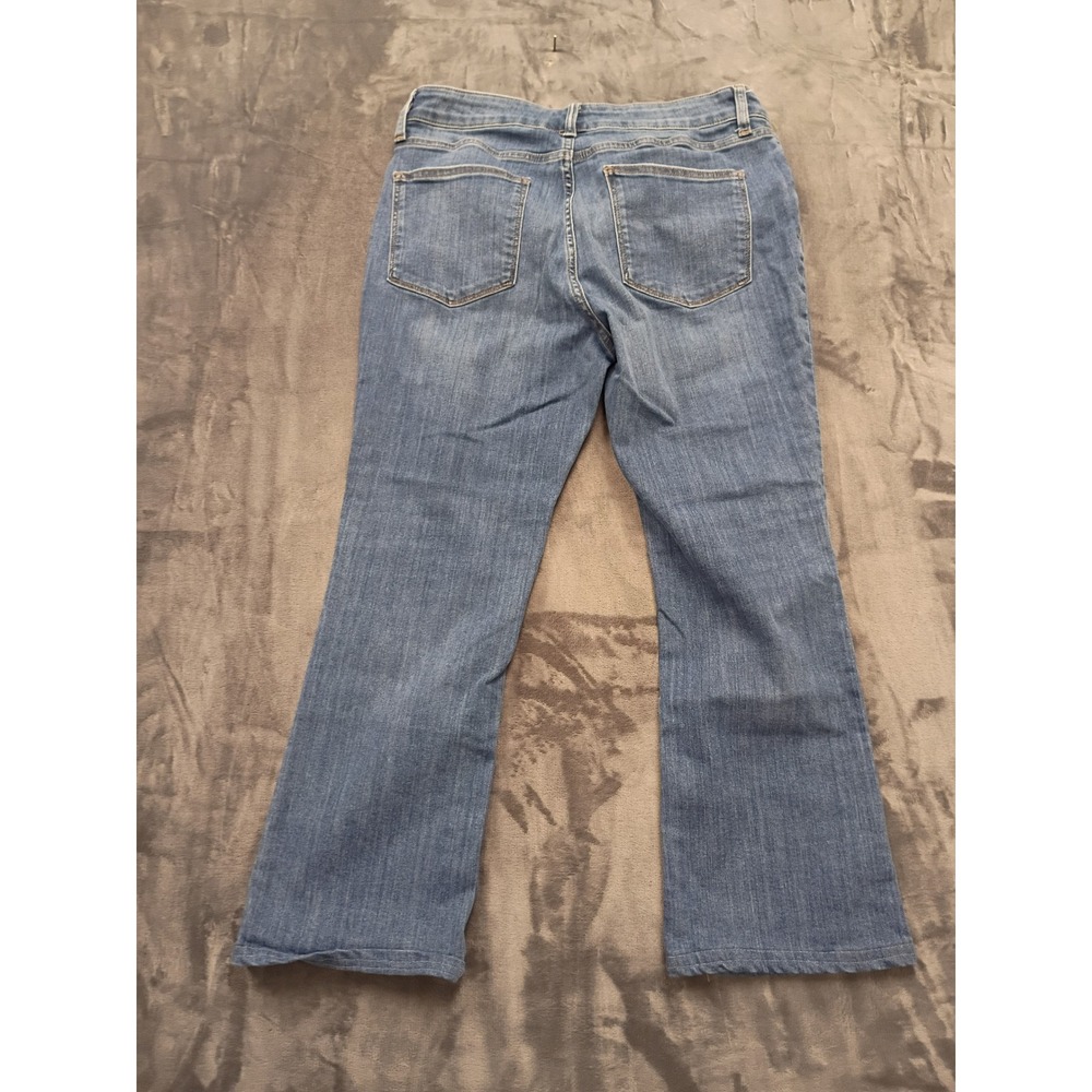 St. John's Bay Bootcut Jeans Womens 12 Short Blue Mid Rise Stretch Denim 1685 - Picture 2 of 9